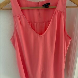 Ann Taylor Coral Sleeveless Blouse